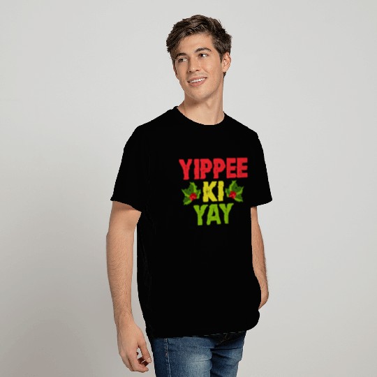 Yippee-Ki-Yay Funny Christmas Apparel T Shirts