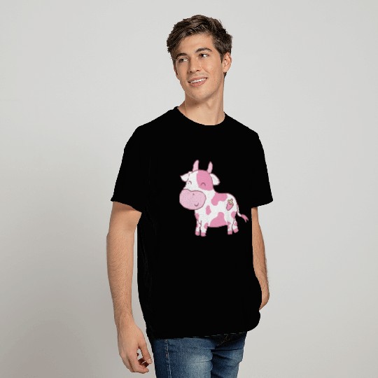 Cute Strawberry Cow T Shirts