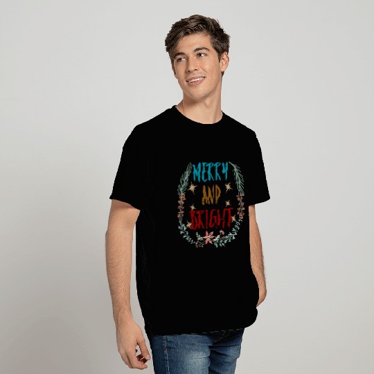 Merry And Bright Cute Christmas T Shirts