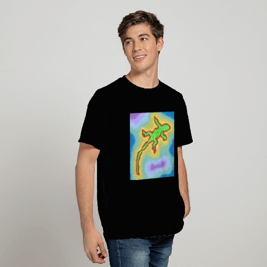 Lime green gecko T Shirts