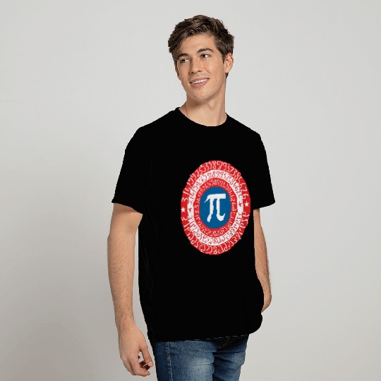 Captain Pi Superhero Shield T Shirts