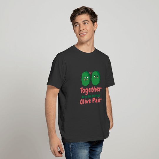 Valentine's Day Olive Couples Dating Romance T Shirts