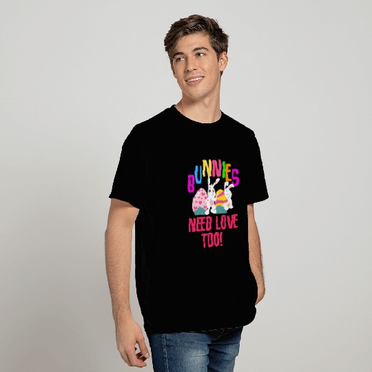 Easter Rabbit Easter Bunny Flowers Eggs T Shirts