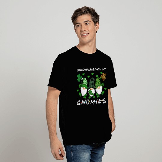 Three Gnomes Lucky Shamrock St Patrick's Day Men T Shirts