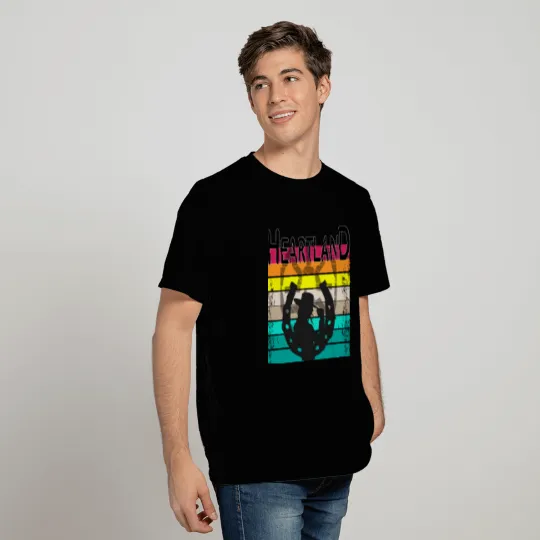 sunset heartland, retro, vintage T Shirts
