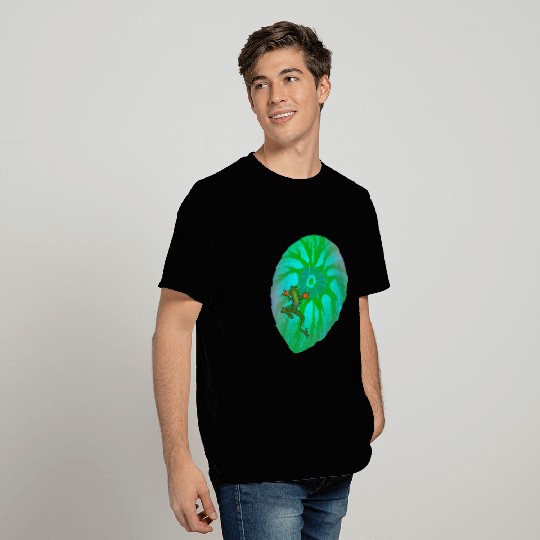 Frog on a Leaf T Shirts
