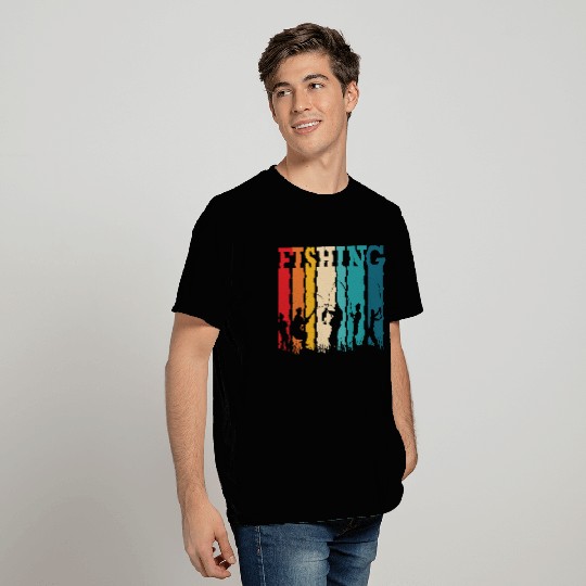 Fishing fish vintage retro T Shirts