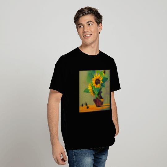 Sunflower Bee 4500 pixels T Shirts