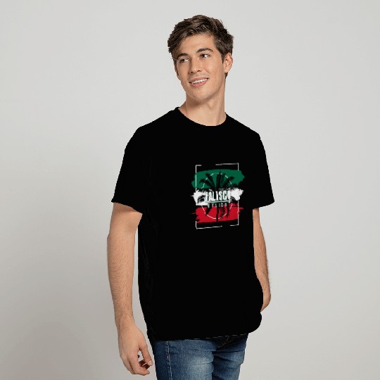 Cool Jalisco Mexico Flag Palm Tree Mexican T Shirts
