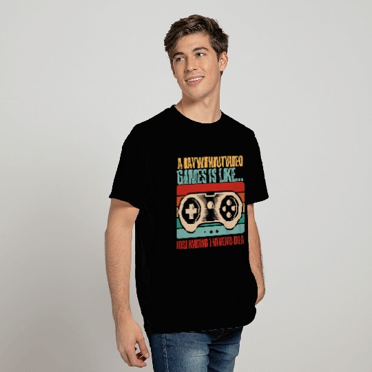 Retro Sunset Video Game Lover T Shirts