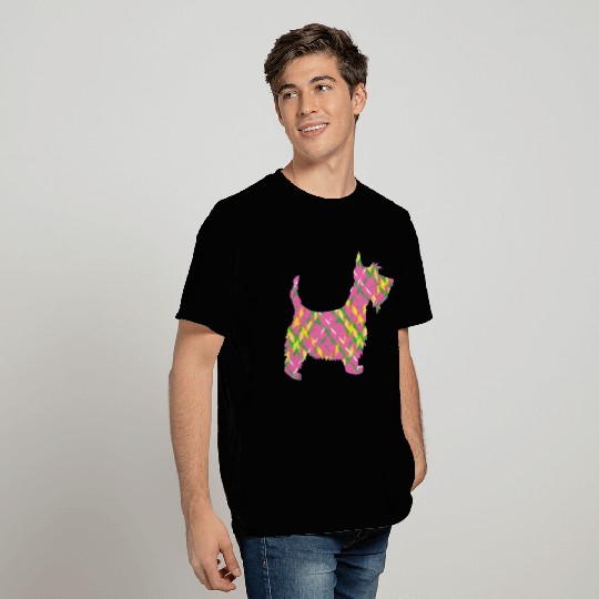Spring Tartan Scottie Inspirational Dog T Shirts