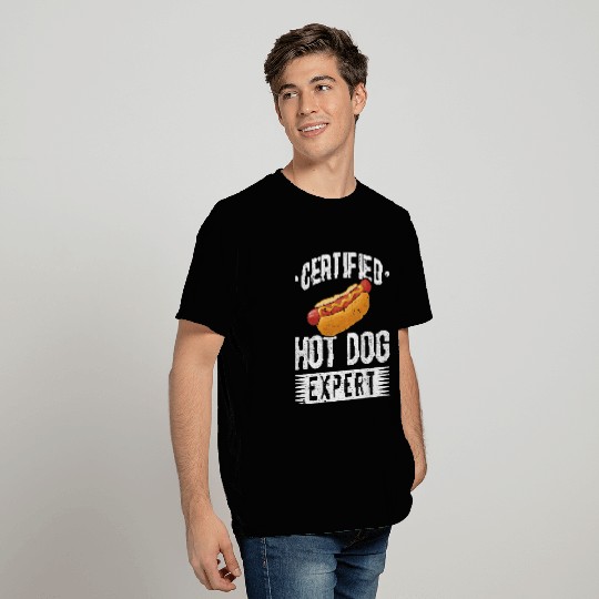 Certified Hot Dog Expert Hot Dog Lover T Shirts