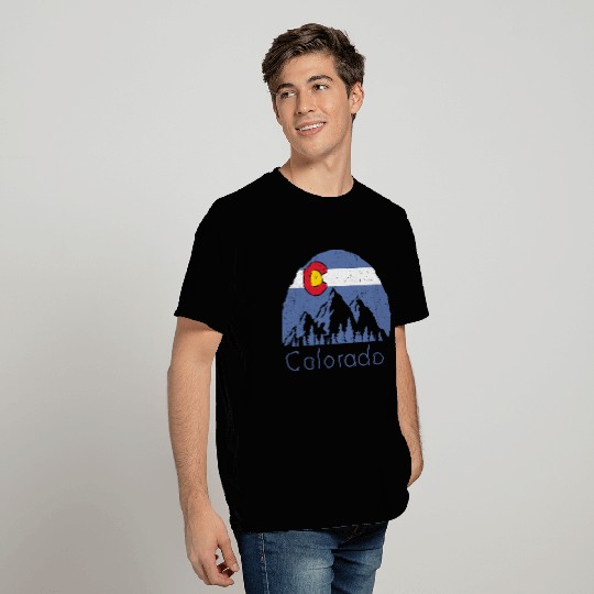 Colorado Mountain Flag T Shirts