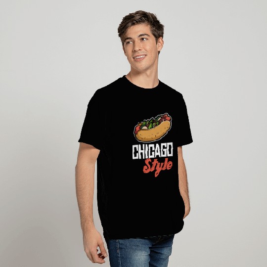 Fun Chicago Style Hot Dog T Shirts