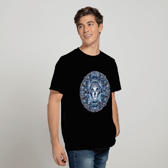 Aztec robot face and mechanical mandala T Shirts