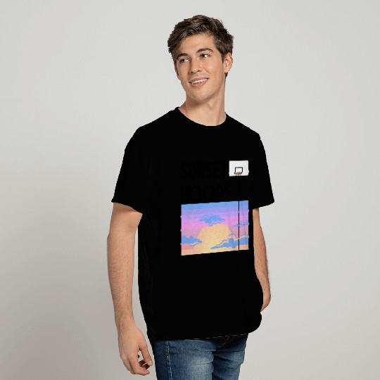 Basketball Gift: Sunset Hoops T Shirts