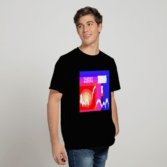 Basketball Gift: Sunset Hoops T Shirts