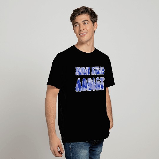 Thrift Store Addict blue camo T Shirts