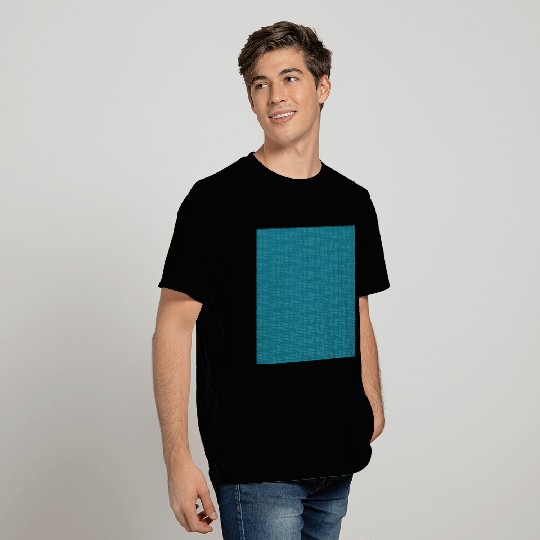 Retro Teal Pattern T Shirts