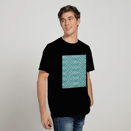 Retro Teal Pattern T Shirts