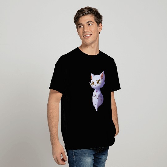 Cute Little Lilac Purple Ghost Cat T Shirts