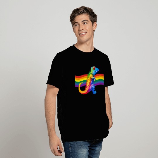 Gay Pride Gecko T Shirts