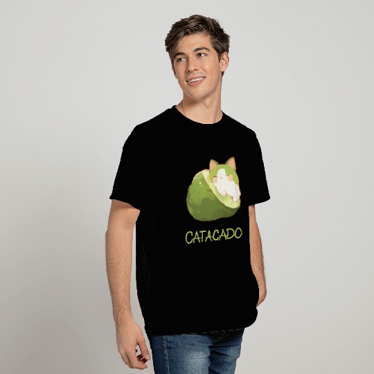 Catacado Funny Avocado Kawaii Cat Lover T Shirts