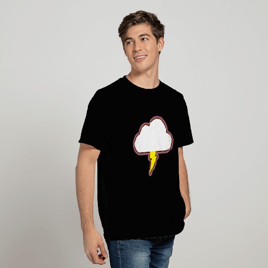 Thunder Cloud Lightning Raining Storm T Shirts