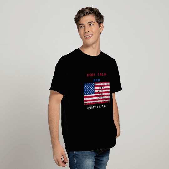 Independence Day Buddha Meditation T Shirts