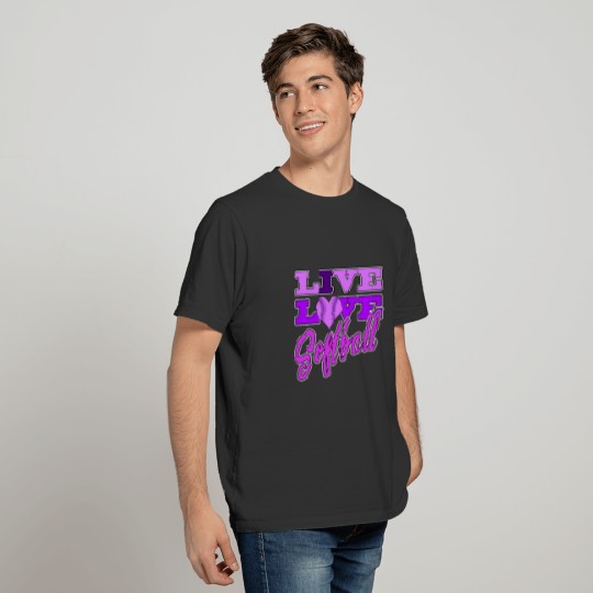 Softball Live Love All Purple Greatn Practice T Shirts