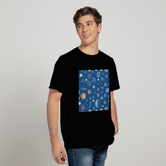 Galaxy nebula art T Shirts