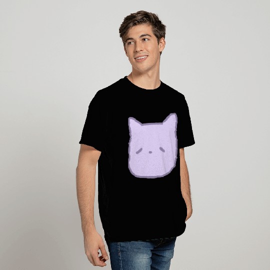 cute lilac purple sleepy kitty T Shirts