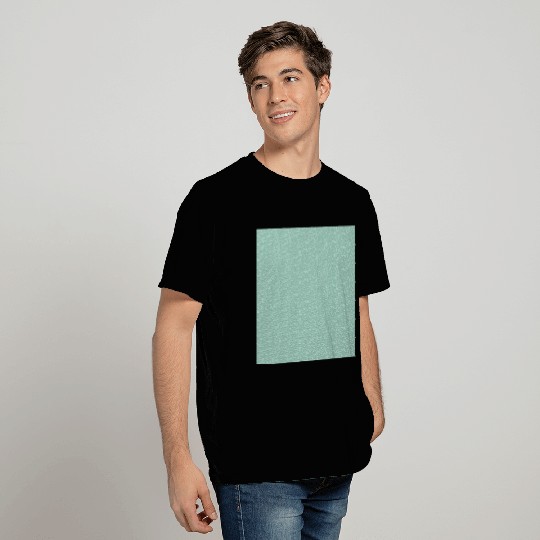 Teal White Dots Pattern T Shirts
