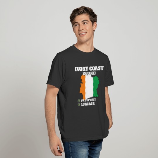 Ivory Coast Bound Country Travel Ivorian Flag T Shirts