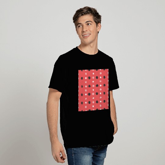 pink polka dots pattern design T Shirts