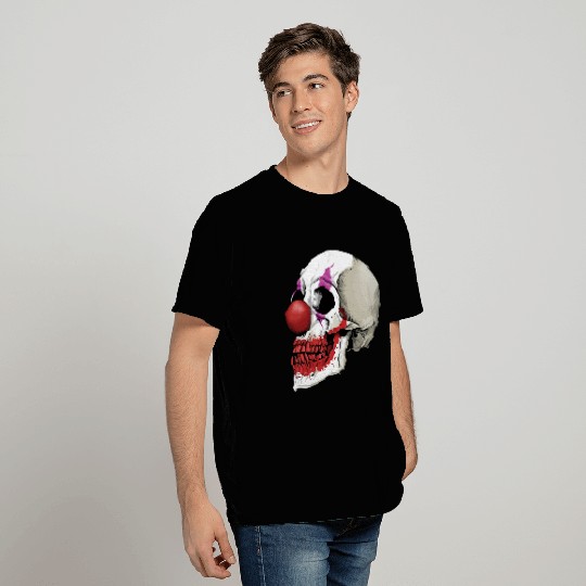 Laughing Clown Skull Fate Until Death T Shirts