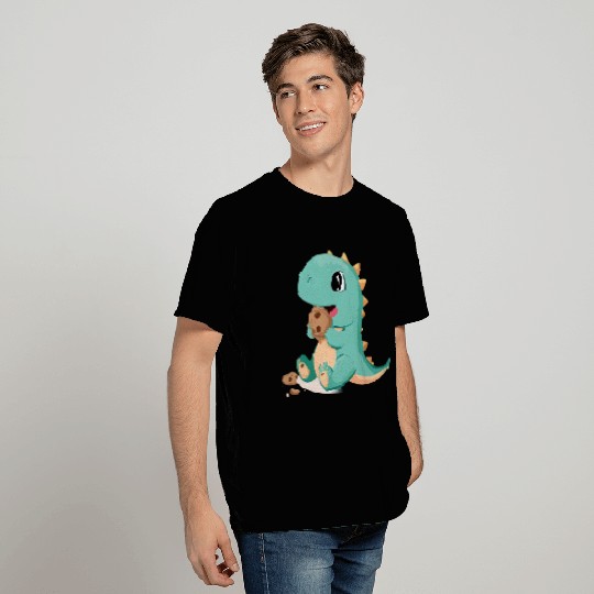 Little dinosaur, big cookie T Shirts