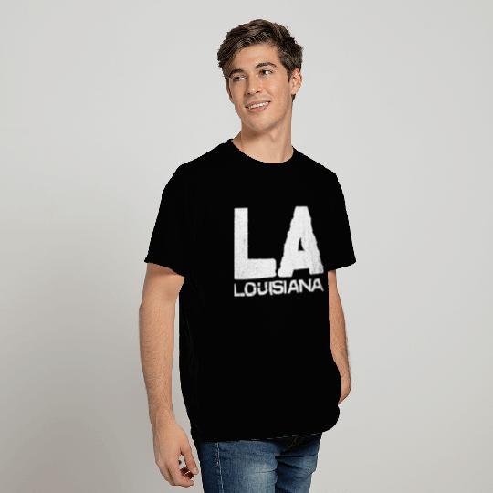 La Louisiana State Vintage Typography T Shirts