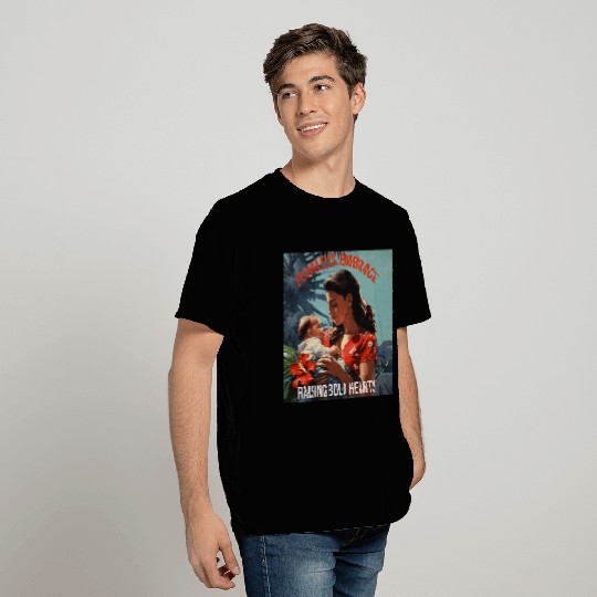 Fearless embrace, Raising bold hearts T Shirts