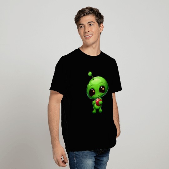 Green Alien Apple: Unexpected Fusion T Shirts