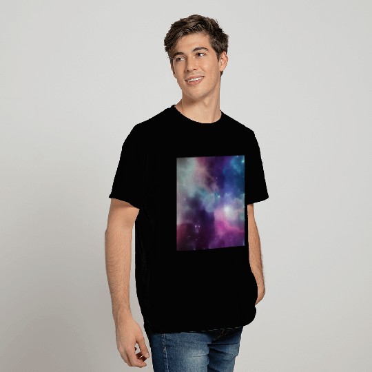 Galaxy nebula abstract design T Shirts