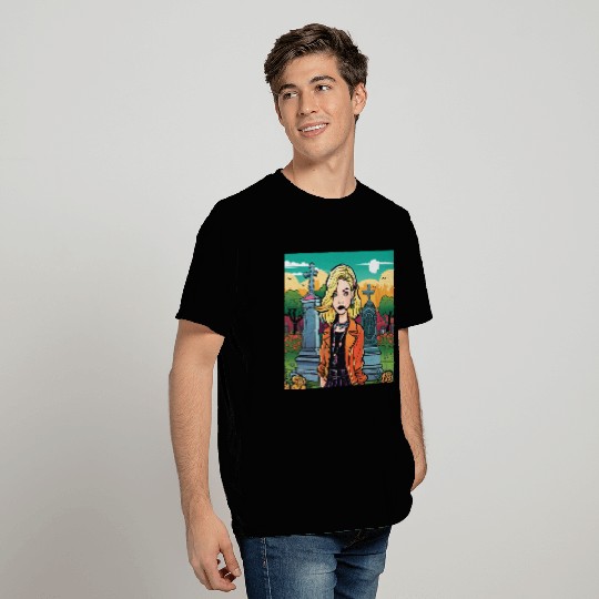 90s Anime Goth Girl T Shirts