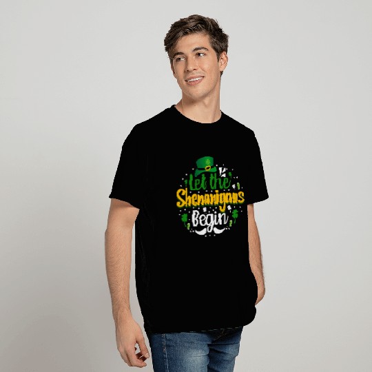 Let The Shenanigans Begin St Patricks Day Shamrock T Shirts