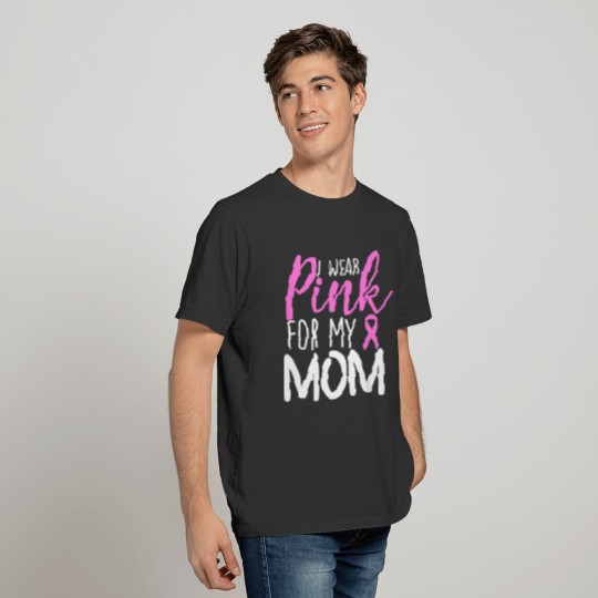I Wear Blue For My Mom Breast Cnacer T Shirts