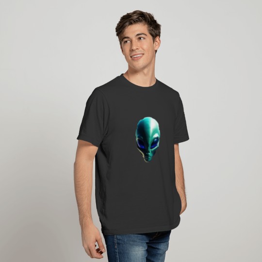 3D Alien on Unisex T Shirts