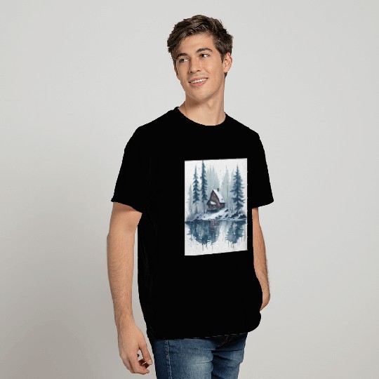 Winter cabin T Shirts
