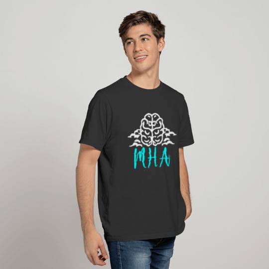 White Brain MHA - Mental Health Awareness Vector T Shirts