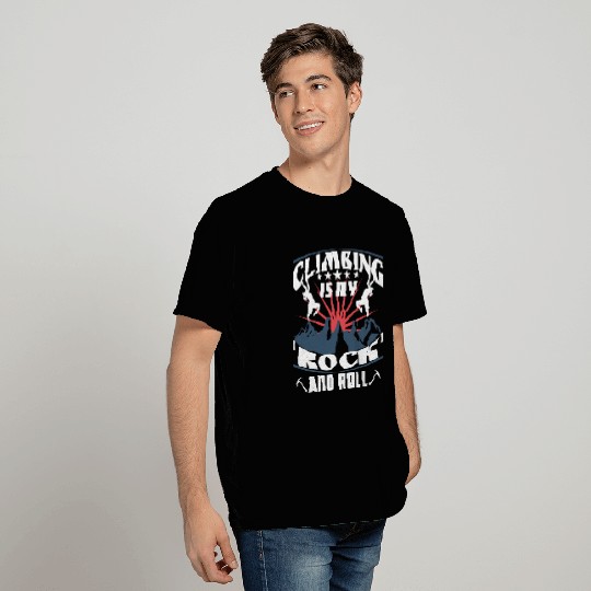 Climbing is my 'rock' and roll T Shirts
