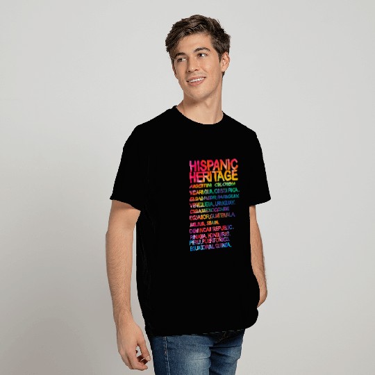 Hispanic heritage month tie dye T Shirts