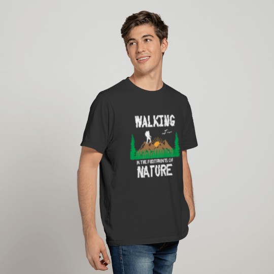 Footprints of Harmony: Walking in Nature's Tune T Shirts